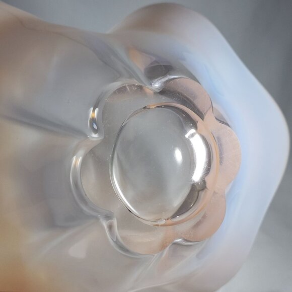 Vintage Duncan Miller Canterbury Opalescent Pink Bowl Hand Blown Art Glass MCM - Picture 7 of 8